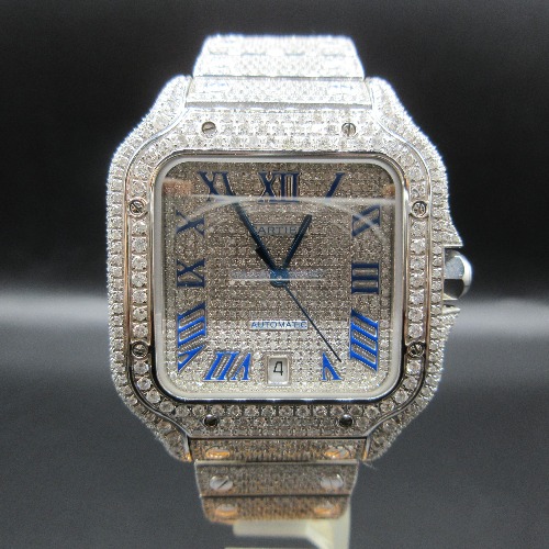 CARTIER カルティエ サントス100LM 文字盤リダン加工します 画像2