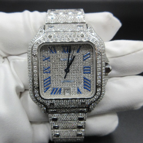 CARTIER カルティエ サントス100LM 文字盤リダン加工します 画像 6