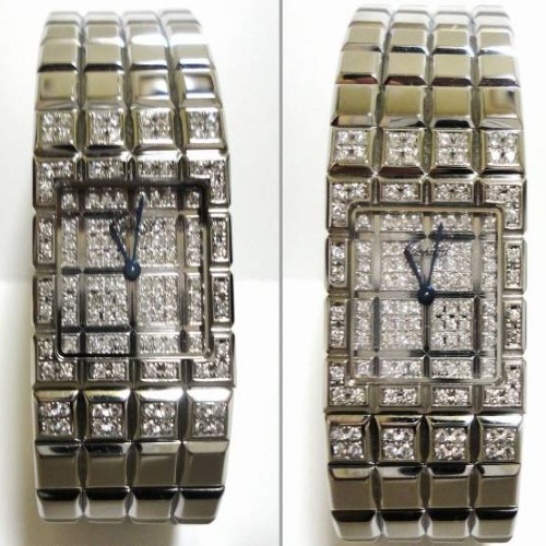 Chopard ショパール アイスキューブ 外側 天然ダイヤモンドアフター加工します  画像 2